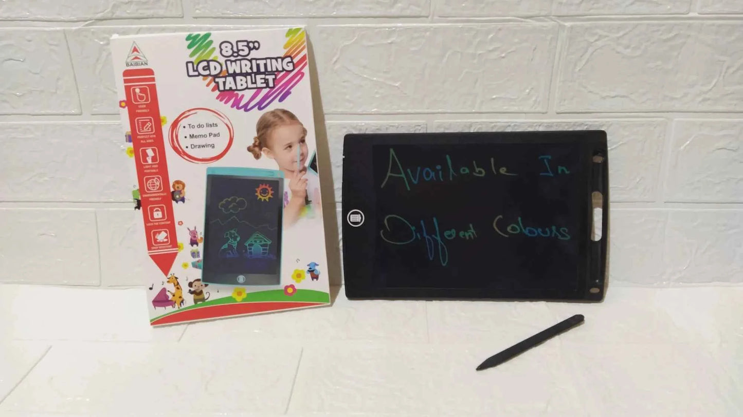 Writing Tab 8.5 " Multicolour Display Tab For kids & Adults / Erasable Tab / Used For Memo Pad, Drawing, to do lists etc