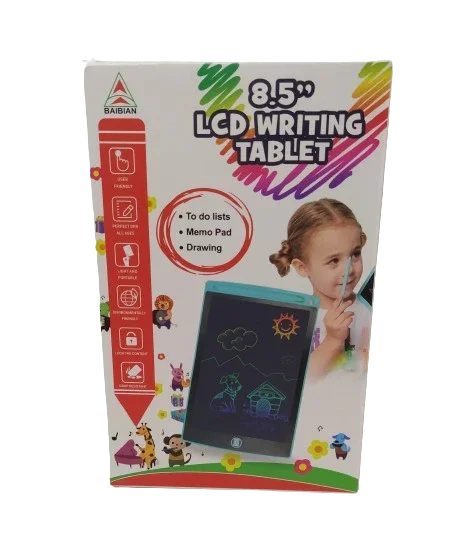 Writing Tab 8.5 " Multicolour Display Tab For kids & Adults / Erasable Tab / Used For Memo Pad, Drawing, to do lists etc