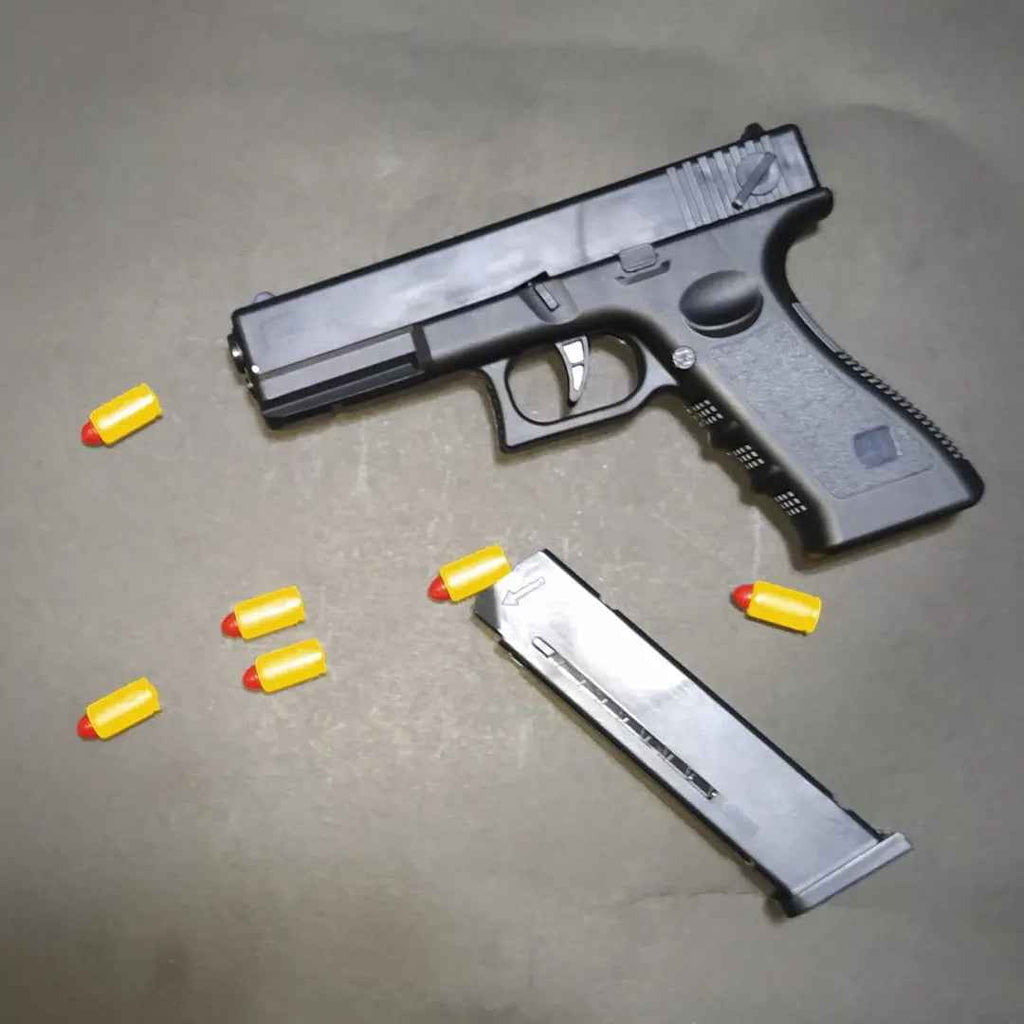 AUTOMATIC SHELL EJECTION SOFT BULLET GLOCK GUN