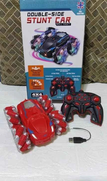 Remote Control Battery Operated Double-Side Stunt Car Roll Drift