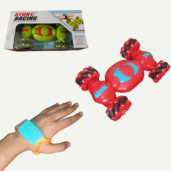 Watch Operated Stunt Racing Car Rechargeable Battery