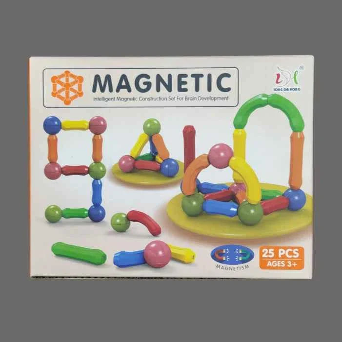 25 PCS Magnetic Blocks Toy Set – STEM Montessori Building Kit for Kids 3+