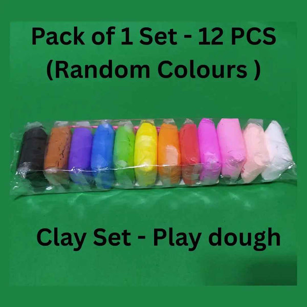 12 PCS Clay Set – Super Light Playdough for Kids & Crafts